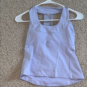 Lululemon purple scoop neck top